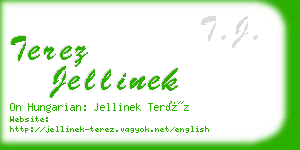 terez jellinek business card